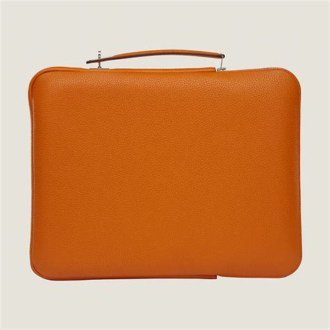 hermes orange briefcase|Hermes briefcase men.